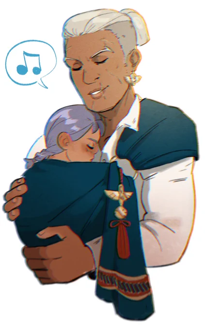 Dad dedue with baby basil! ❤️ they make lorenz get teary eyed everyday 