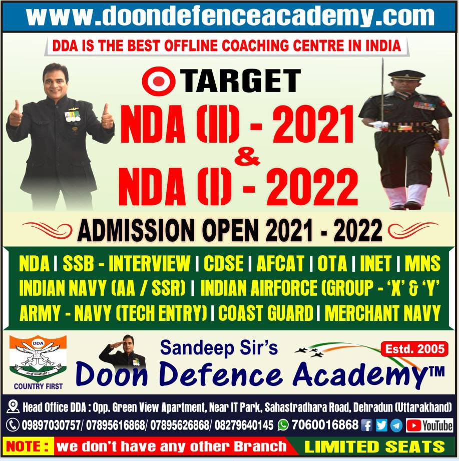 DoonDefence's tweet photo. Admissions Open #sandeepsirdoondefenceacademy #nda #doondefenceacademy #ndacoaching https://t.co/EfdeLn7PFq