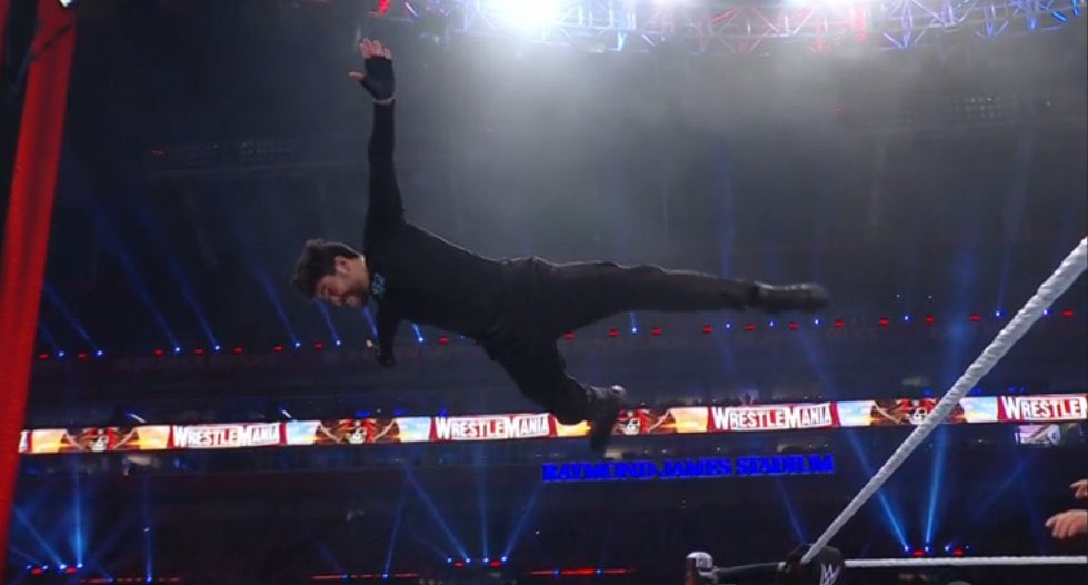 Una de las postales que dejó WrestleMania.