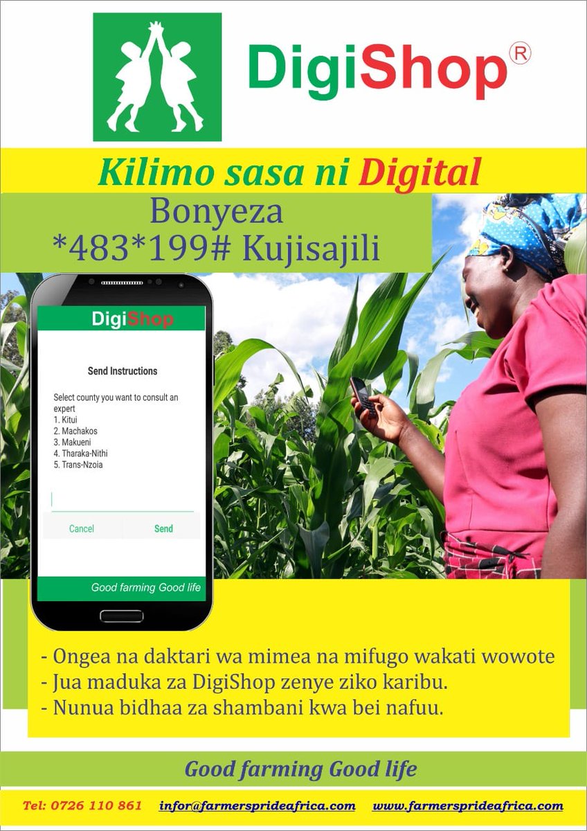 shambapride's tweet photo. #Agritech will play huge role in achieving global food security and #Digishoptechnology is doing this through disrupting lastmile inputs and extension delivery to small holder farmers. #SDG1 #SDG2 https://t.co/CXZ0Oci7fT