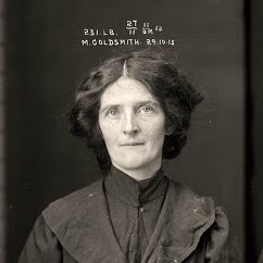 It looks like this author wrote about this retoucher last month and again: a whole bunch of editorialized mugshots without ever mentioning it  https://www.vice.com/en/article/pkdnny/colorized-mugshots-women-1920s-australia