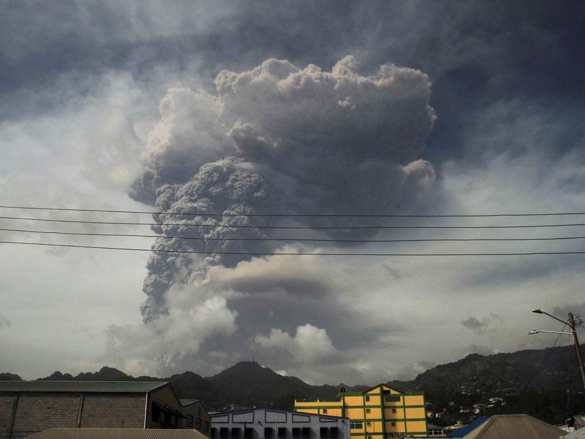 Ash coats Caribbean island of St. Vincent after volcano eruption