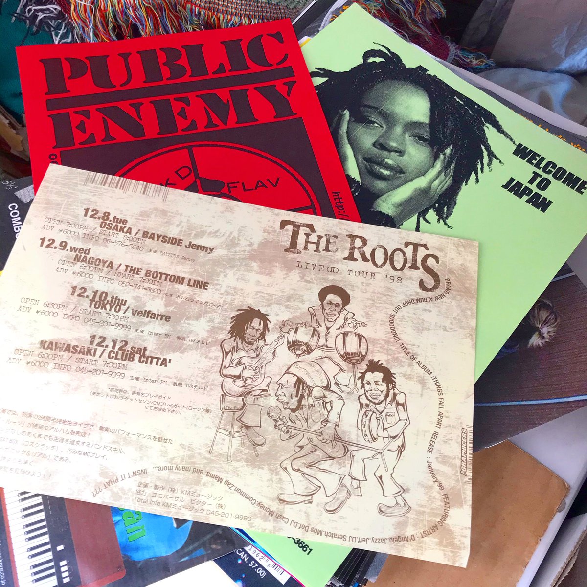 TurntableTokyo's tweet photo. #stilldigging 
#90shiphop #flyer #laurynhill #publicenemy #theroots #paperitem #recordshop #recordstore #turntabletokyo #recordadventure #vinylrecords #diggininthecrates #motivation #tokyo #japan #recordhunter #usedrecords https://t.co/NBLbeFEhgT