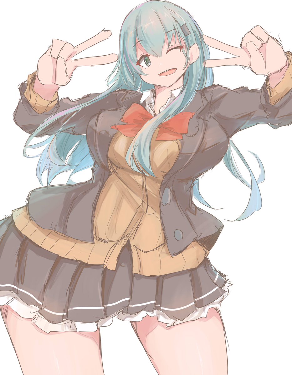 鈴谷(艦隊これくしょん) 「✨ 」|さあもん@残4件のイラスト