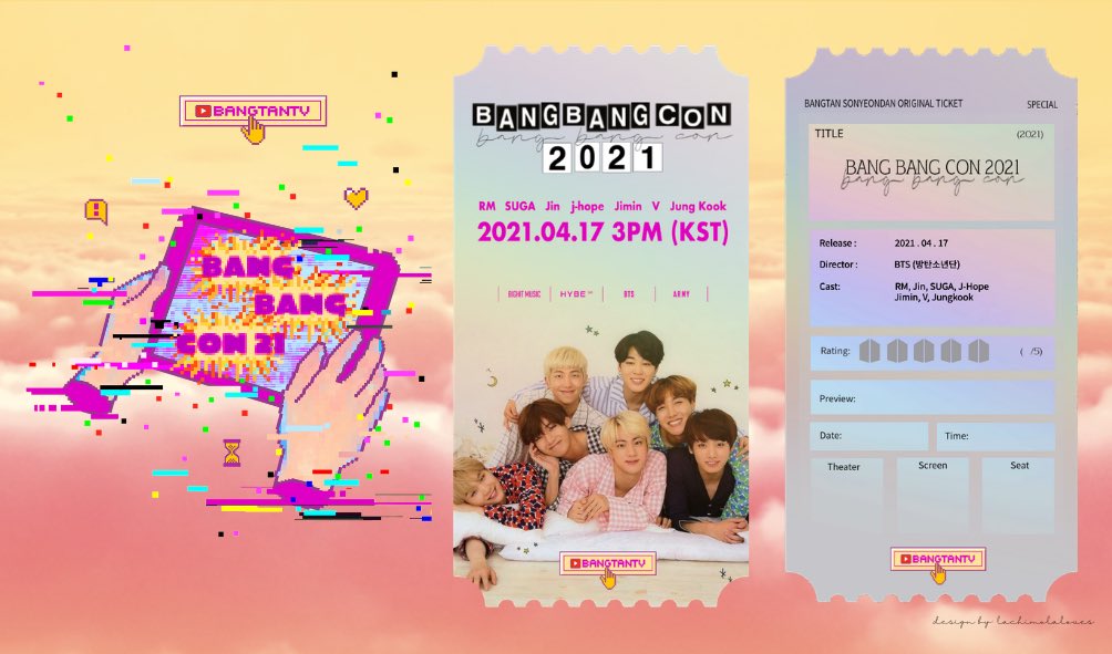 on twitter i made printable ticket for the bang bang con 2021 hope y all like it bangbangcon21 bts twt https t co enalvx6mcp twitter