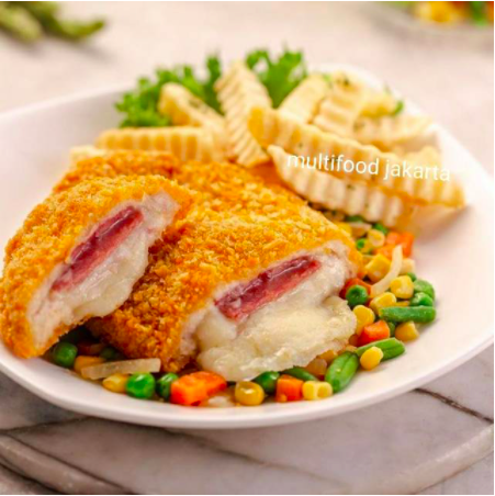 Chicken Cordon Bleu - Queen FoodHarga: Rp35.900Link:  https://shp.ee/6eti9fp 