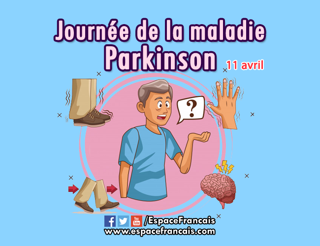 #11avril 2021
C'est la Journée mondiale de la maladie de Parkinson, en l'honneur de la naissance de James Parkinson en 1755.
▶ +infos bit.ly/3s8ny6W ◀

#Parkinson #JamesParkinson #JournéeParkinson #JournéeDeLaMaladieParkinson #Maladie #Santé