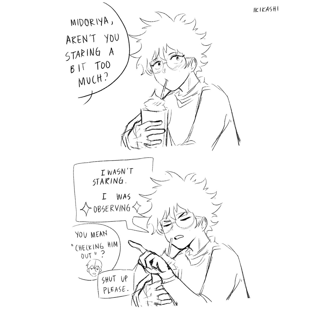 it's that cafe au againnn #bkdk #bakudeku (pretend u didnt see my first post ?) 