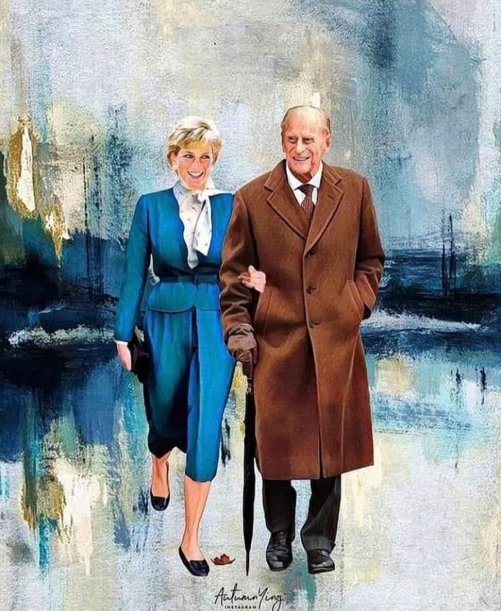 EmmaPeel_Knight's tweet photo. #England RIP HRH Prince Philip and Princess Diana 🙏🏻😎 a new painting... #WindsorCastle #England https://t.co/SOkj62czjs