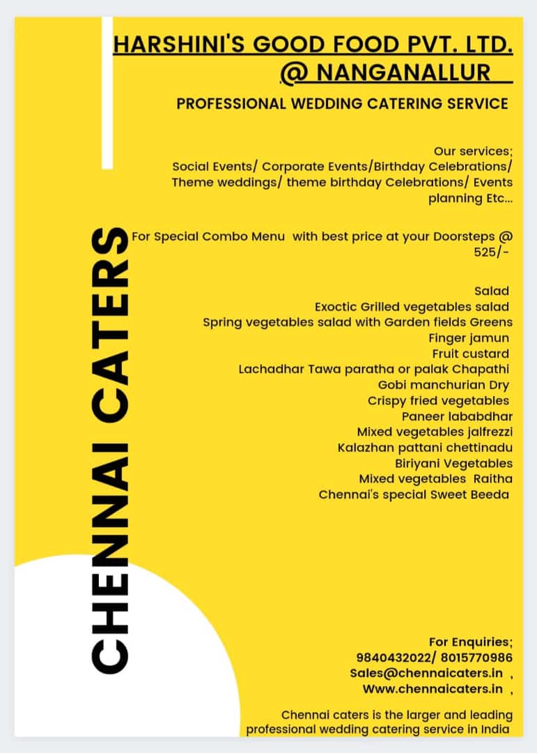 caters_chennai's tweet photo. #Chennai #Caters #9840432022 / 8015770986, 
#the #larger and #leading #professional #wedding #catering #service in India ...

Sales@chennaicaters.in  ,
https://t.co/4xW0SnyPGa  ,

Now we are in  #HYDERABAD #BANGALORE  and #MUMBAI ETC....
#Food #cuisines #Desserts #service #theme, https://t.co/T6vjhk916W