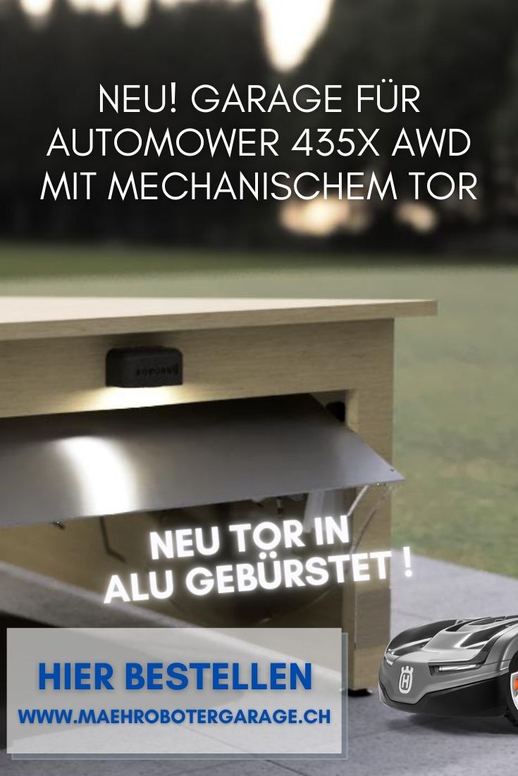 Rasen Mähroboter Garage für HUSQVARNA Automower 435X AWD

Noch immer auf der Suche nach einer Mähroboter Garage für deinen Automower 435X AWD von HUSQVRNA? Hier ist deine! Schweizer Design und Herstellung :))

#husqvarna #garage #automower #gardenaccessories