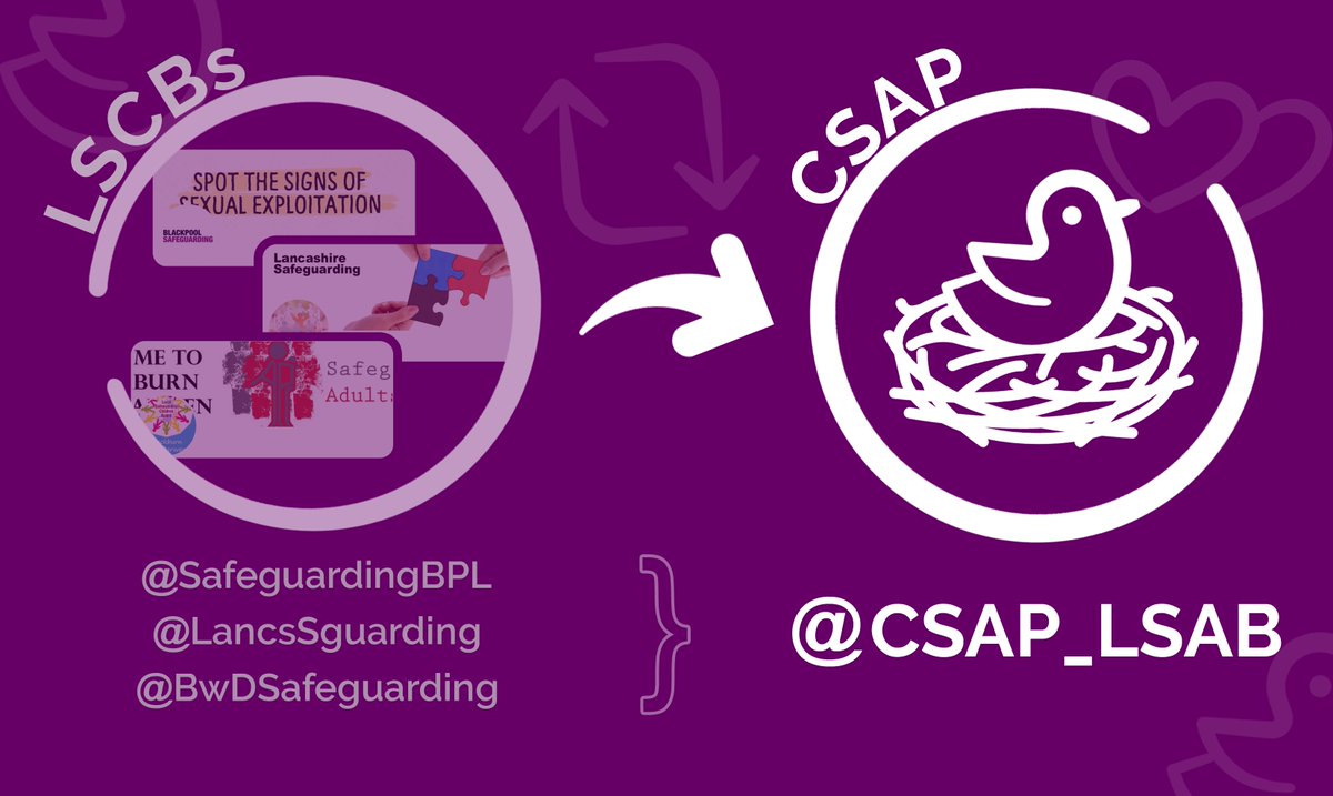 CSAP_LSAB's tweet photo. 4/4
Safeguarding colleagues regularly tell us they
value the information and updates provided through the (previous) LSCB accounts and we hope everyone will continue to find the new CSAP tweets just as useful &amp; informative
#SafeguardingPartnership #WorkingTogether https://t.co/w69LkwvMtQ