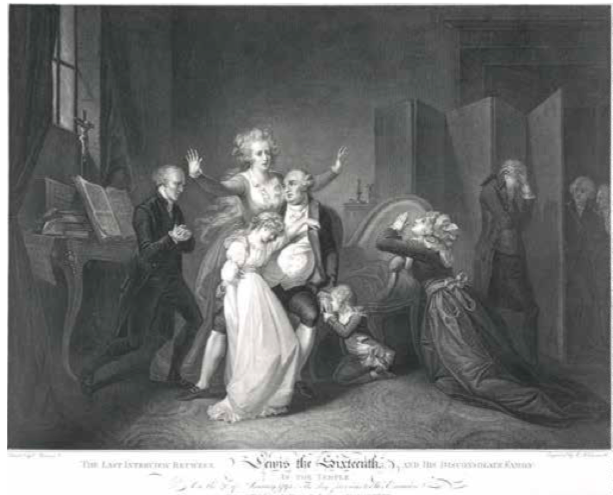 There was a real appetite for visual and written accounts of Louis’ final hours, with numerous paintings & prints circulating the market and even life-size working models of the guillotine on display in London. These ceramics were mass-produced although few survive today 3/9