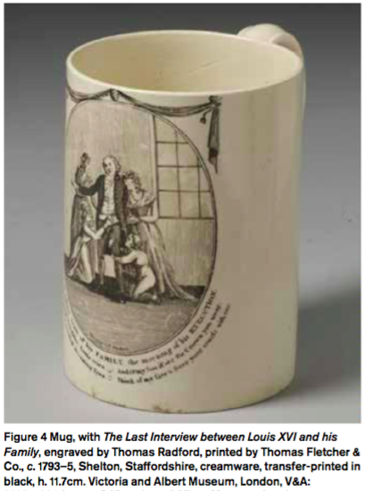 Such mugs & jugs would most likely have been used for drinking ale in a tavern. Incorporated into the consumption habits of the middle & working classes, their haptic engagement with such objects may have even shaped tavern conversation or debates during toasts 5/9