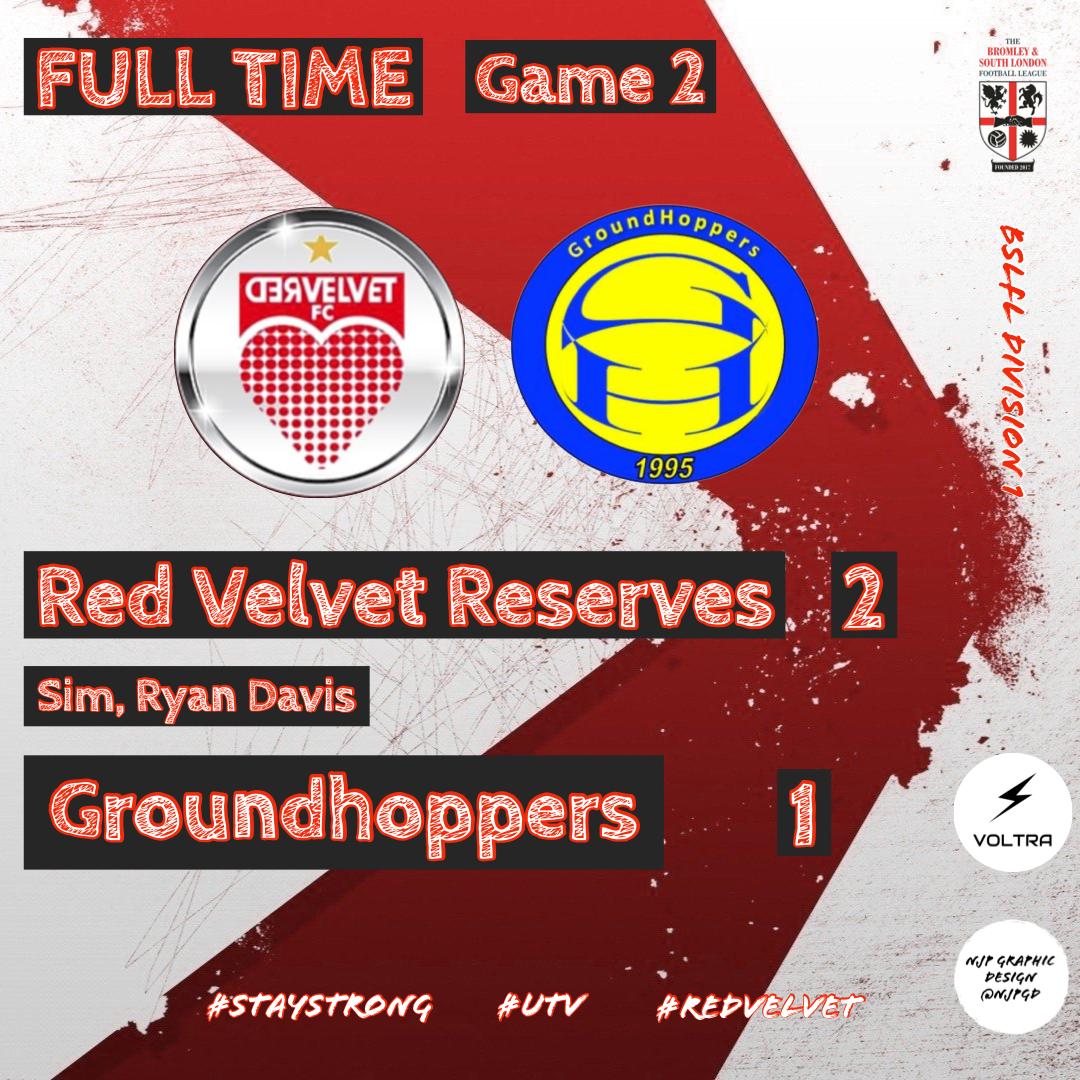 Much better 2nd game felt like we controlled the game better credit to groundhopperss pushed hard in the last 15 but with some very good saves our keeper kept them out to give us all 3pts @BASLFL @GroundhoppersS #UTV