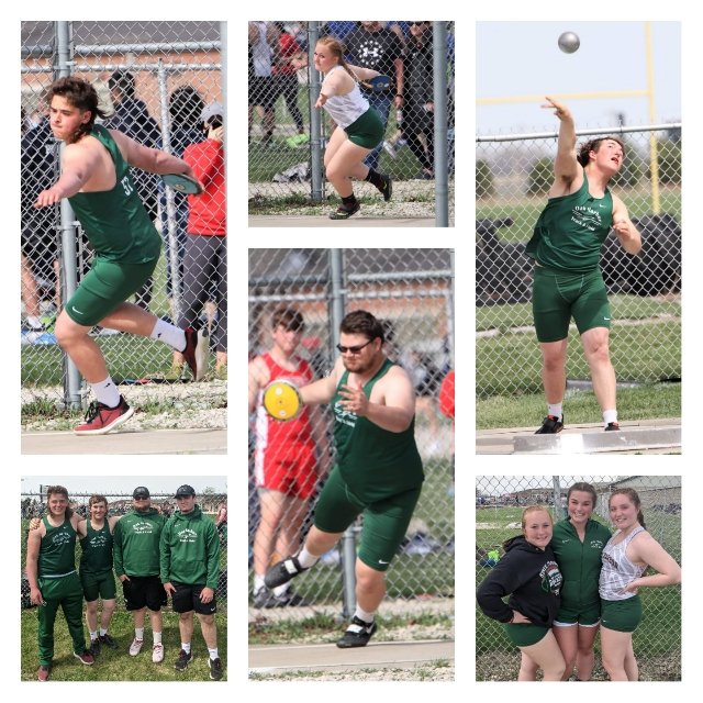 Great day! Especially proud of these throwers and their PR's this week. Blake Dewitz 140-3, Alex Mettie 127-8, Jessa Bolander 88-4, Egan Bolander 41-10.5, Madison Elmes 31-1 &amp; Leila Baulduf 28-1 Photo credits: Laura Bolander