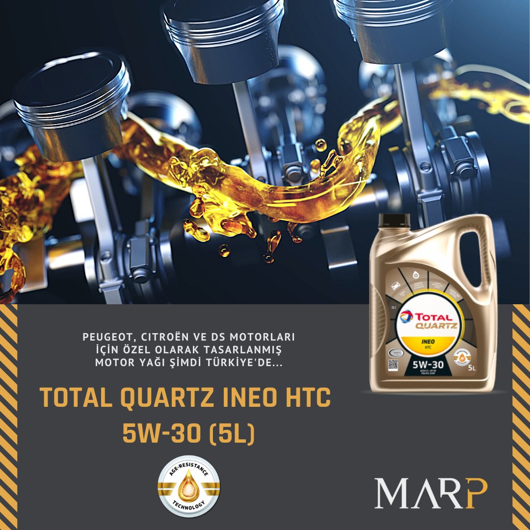 TOTAL QUARTZ INEO HTC 5W-30 (5L)

PEUGEOT, CITROËN ve DS motorları için özel olarak tasarlanmış, gelişmiş ve üstün koruma sağlayan yeni nesil sentetik motor yağı...

#automotive #innovation #engineoils #total #5W30 #marpglobal
