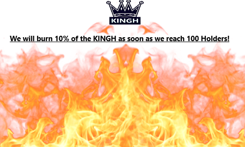KingHold3's tweet photo. As agreed, we reached 100 KINGH Token Holders so we burned 10% of what we hold, which is 1,020,334,933,969 KINGH!
https://t.co/3AhX8bpA5C

Future burn stage, 500 Holders!
Shill the KINGH !!!!
#PancakeSwap #BSC #BinanceSmartChain #NFT #SAFEMOON #Crypto #DeFi https://t.co/0vot7N9iaT