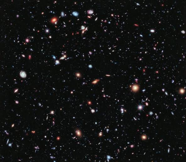 Hubble deep field, the most amazing picture of our universe.(a tiny  thread)