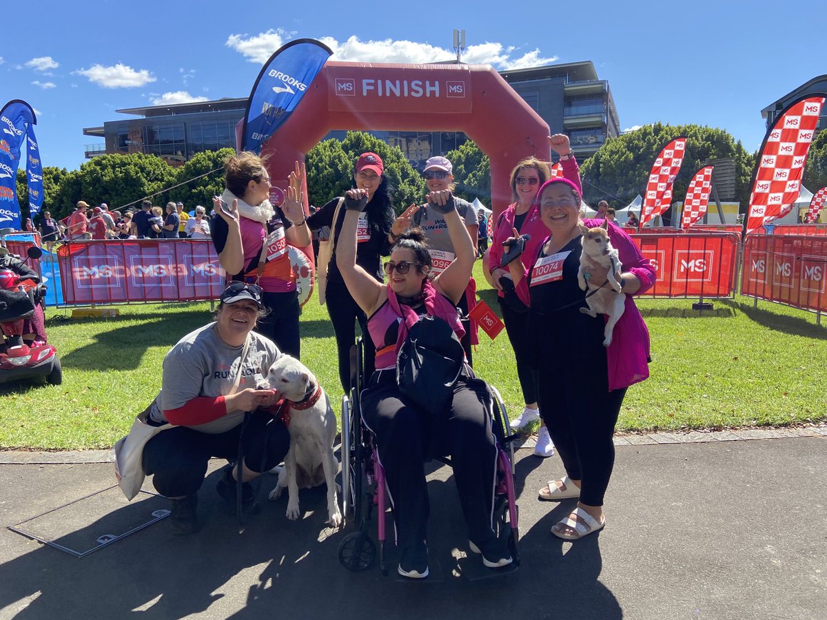 lynbesydney's tweet photo. Had a spectacular morning walking around #Sydney with Team RocknRoll @MonicaVarga4 @deannavarga @VirginiaLoyola @KSimmondsHall ping @MayvinGlobal and #ruckusmakes3 #mswalkrunroll 🙏 to all those who donated, we blitzed our fundraising target. @MS_Australia https://t.co/jj57UXCWET