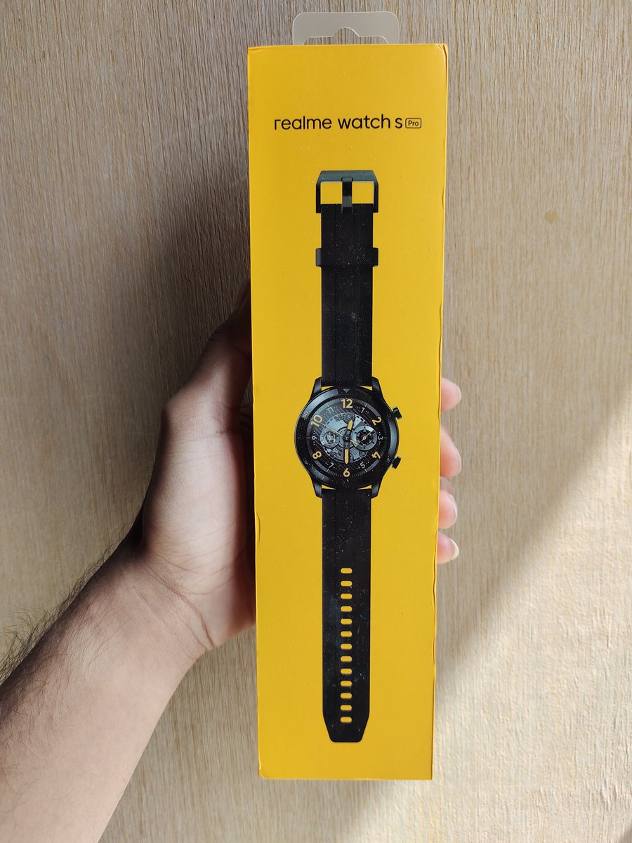 Dudejinn's tweet photo. Yay! Received my prize #realmewatchSPro
 It was fast Delivery process @MadhavSheth1 @realmeTechLife 
Ready to Rock everyday with #realmetech 🤘 https://t.co/SJNF2YhsIZ