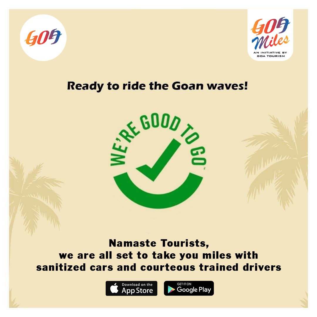 TourismGoa's tweet photo. Safety can be simplified. When you travel with @GOAMILES1  they make sure it's a #saferide     Here are simple and organised steps and checks to ensure you're always safe while commuting, https://t.co/LP1RFm8PBj