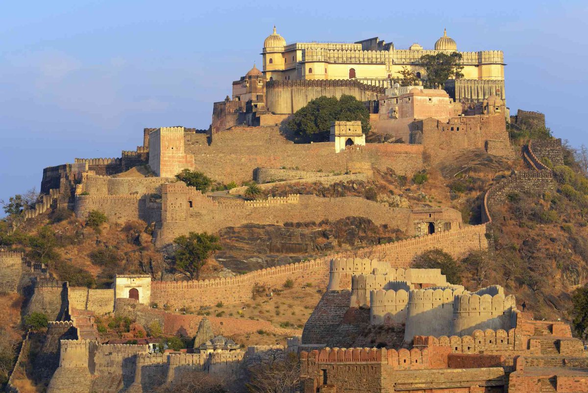 The fort of Kumbhalgarh is located in the Rajsamand district of Rajasthan.It was built by King Rana Kumbha,from 1443 to 1458. One of d largest hill forts in the country, this majestic fort is an unparalleled example of Rajput Architecture. जय भवानी