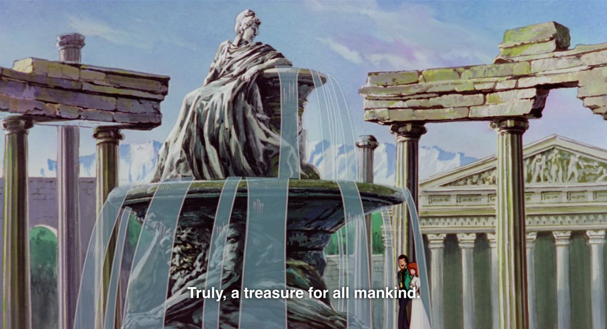 Lupin: yeah I'll say it. i'm kind of disappointed the riddle's "treasure" is of the "cultural" variety