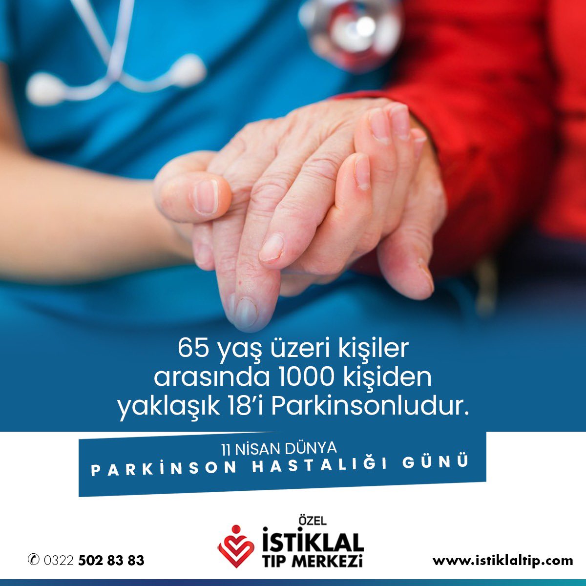 Parkinson hastalığı var olan tedavilerle semptomların iyileştirilebildiği ve hastanın yaşamını daha az engeller hale getirebildiği nörodejeneratif hastalıktır.  #dünyaparkinsonhastalığıgünü #parkinson #parkinsonhastalığı