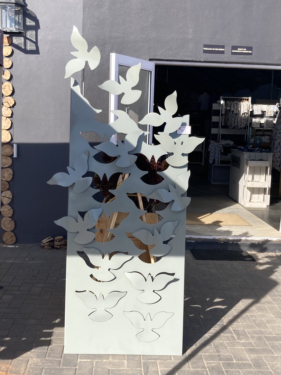 One of Steel Republic’s art creations for sale at Freedom Weekend Market today. Visit our stall as well #steelcreations #steelart #bespoke #freedommarket
