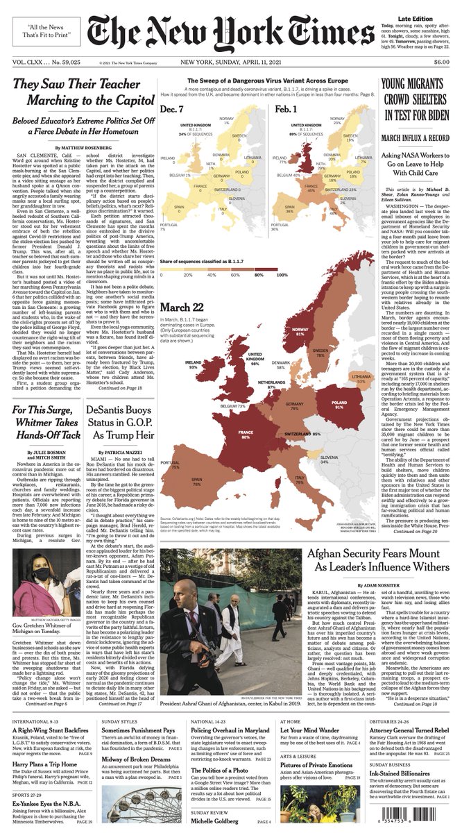 Our story on the rise of B.1.1.7 in Europe is on the front page of today’s print @nytimes https://t.co/pDAVP0s6ML https://t.co/SeXw1gvaHw