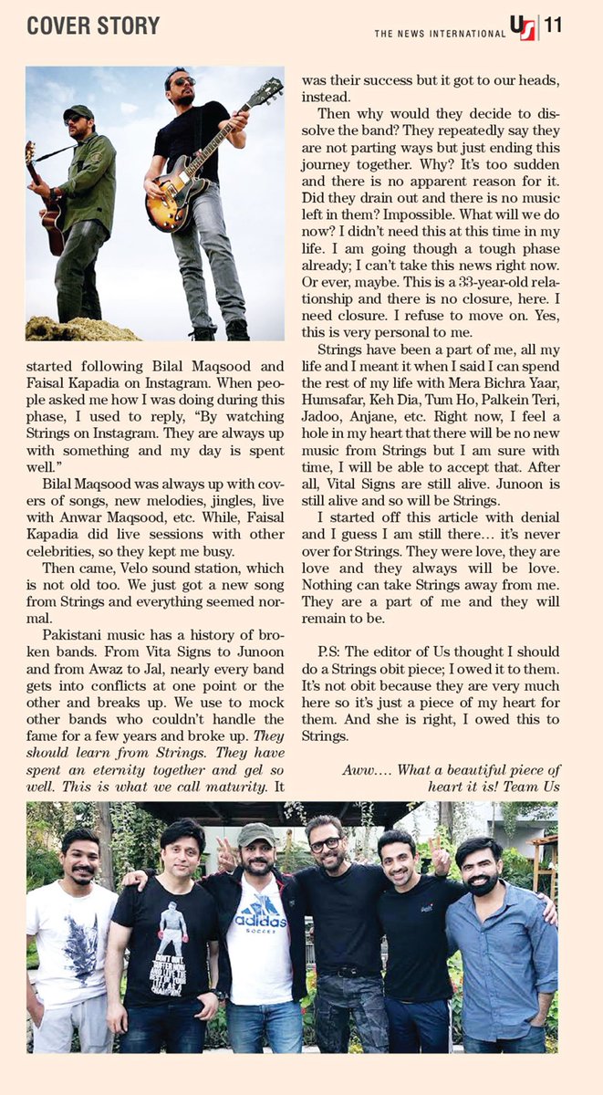 33-year-old journey ended for @stringsonline, not for me. This is my attempt at #catharsis. It's a bit long but so is our expedition with #FaisalKapadia & #bilalmaqsood. thenews.com.pk/magazine/us/81…