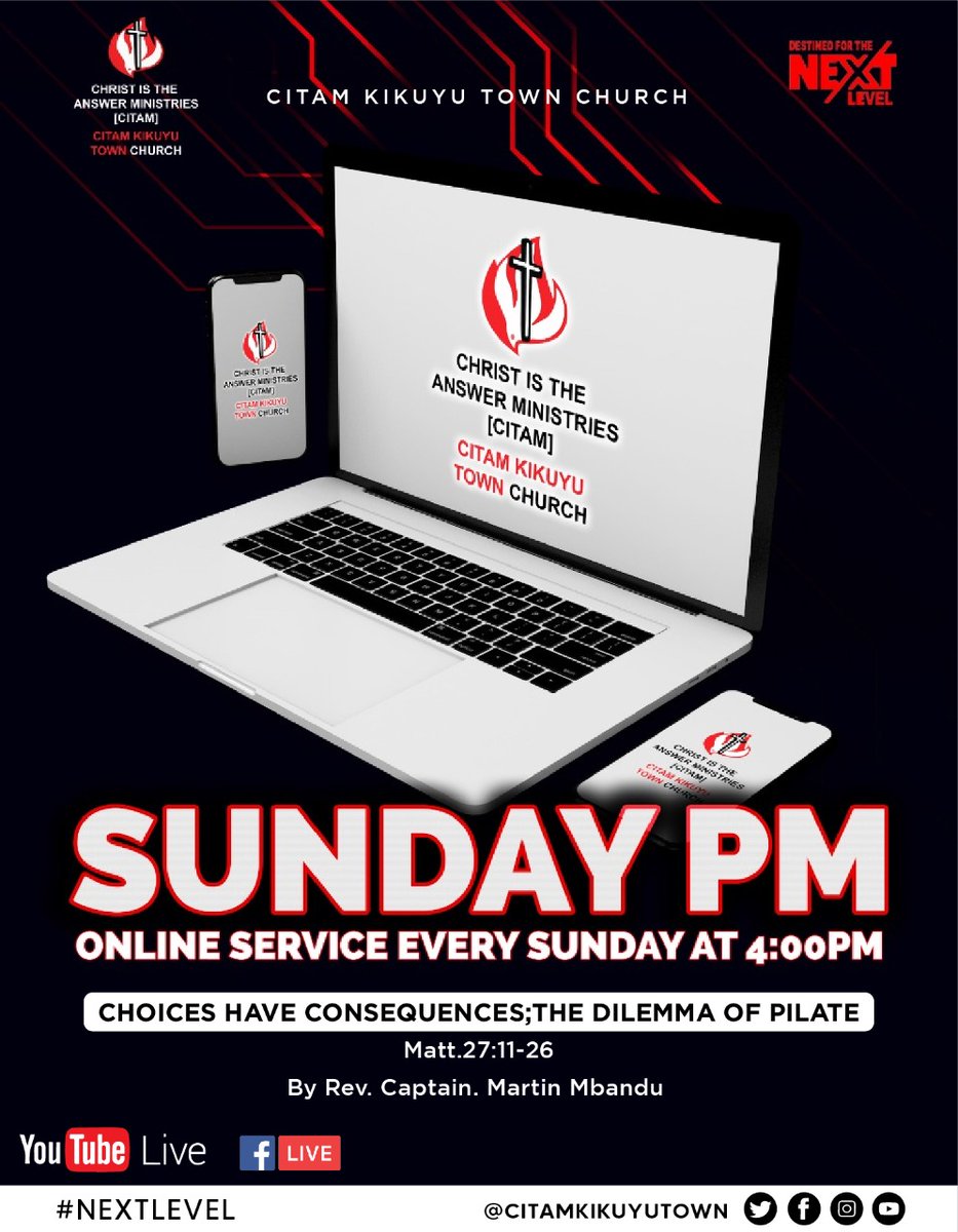CITAMKikuyuTown's tweet photo. #SundayPM #CITAMKikuyuTownChurch
https://t.co/yJgaV3GfWD
https://t.co/3kaihS7xUJ https://t.co/OfbrmI5v9M