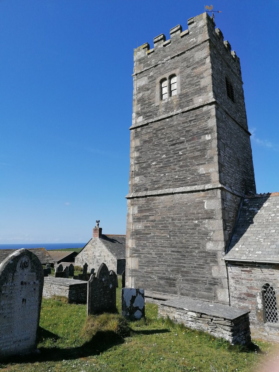 Church of St Petroc, Trevalga near Boscastle, Cornwall.

Wonderful little settlement with the church at its heart. And to the north is the sea. 

#AprilTowers