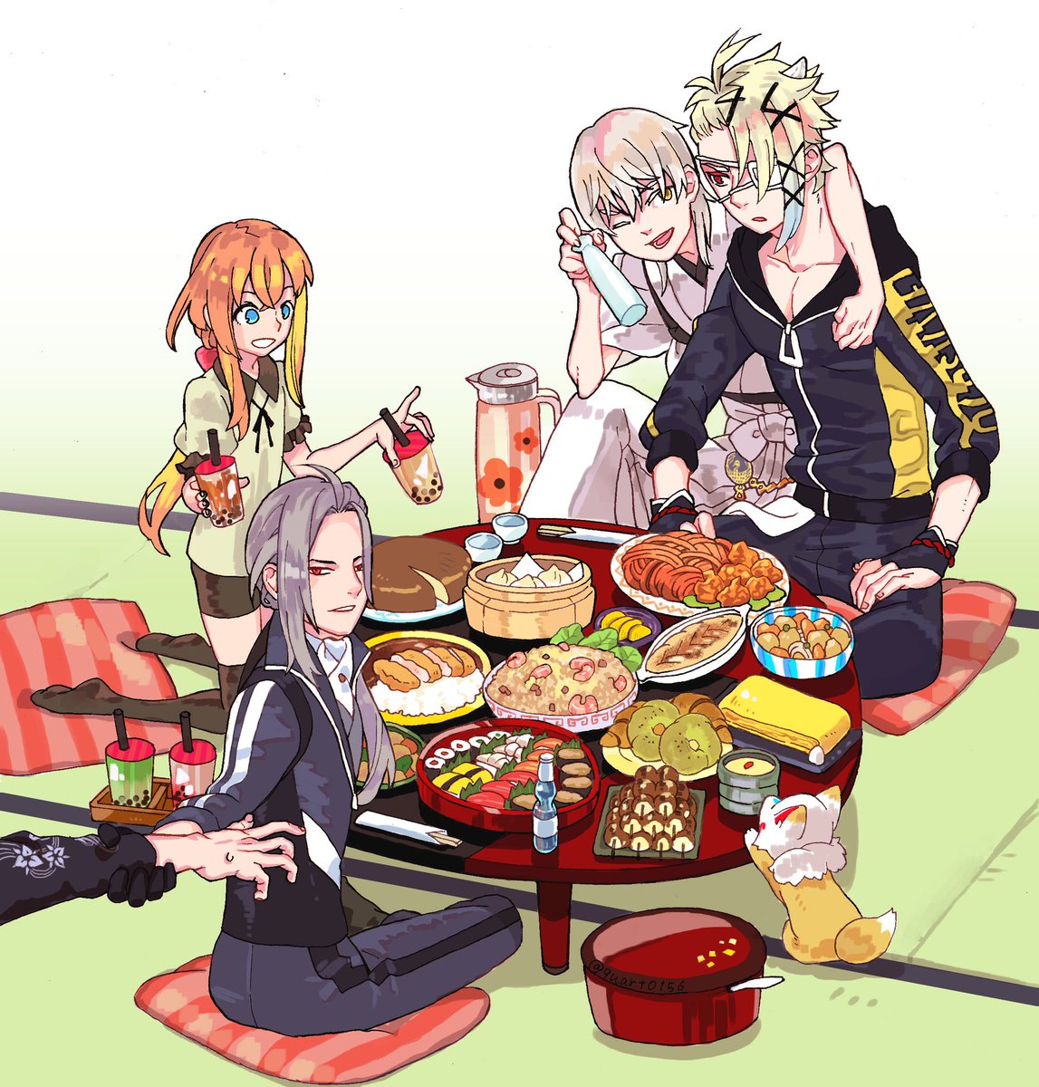 #人間くさい刀剣男士が見られるタグ
遊んだり食事したり 