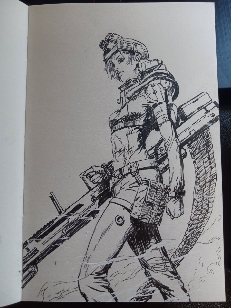 Air 乱画的 落書き 線画 落書き イラスト オリジナルキャラクター