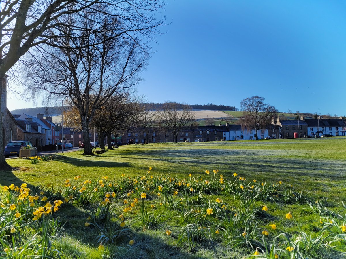 Good Morning from Denholm Village ~ another cold and frosty morning but beautiful blue skies #staysafe #staylocal #villagelife
