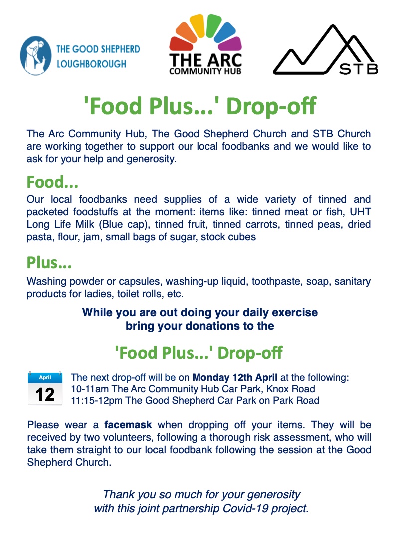 TheArcCommunit1's tweet image. #Foodplus was on pause over the Easter break. The next  is TOMORROW 12TH APRIL. If you are out food shopping, why not pick up a few extra items today. Thank you so much for your support. #FoodPlus