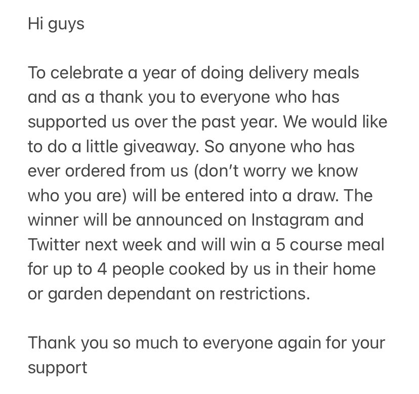 OxandOrigin's tweet photo. No menu this week due to other commitments. However an exciting giveaway just ➡️➡️ https://t.co/OxdAgD3TIK