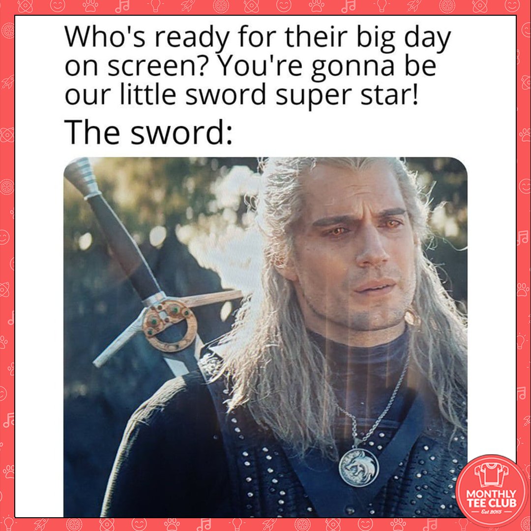 monthlyteeclub's tweet photo. What a Happy Little Sword 🗡️ 🗡️ 🗡️ 🗡️ 😁
.
.
.
.
Repost: memedroid
#funnymeme #witcher #witchermeme #memes #meme #funny #funnystuff #dailymeme #sundaymeme #lol #lmao #rofl #dailymemes #sundays #sundayfunny https://t.co/HgBXM9FvNt