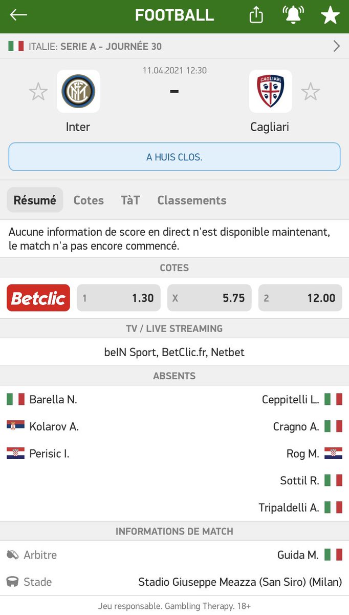 RSPronos3's tweet photo. Nous postons le premier bet du jour maintenant pour laisser ceux qui jouent en tabac 🤝
On part sur deux matchs à 12h15 et 12h30 🕜⚠️
Deux matchs avec deux gros favoris ⚽️🇮🇹🇵🇹
Un maximum de soutien ? 🔁❤️
#TeamParieur #RSPronos #unibet #SerieA https://t.co/gNm8O9i6fA