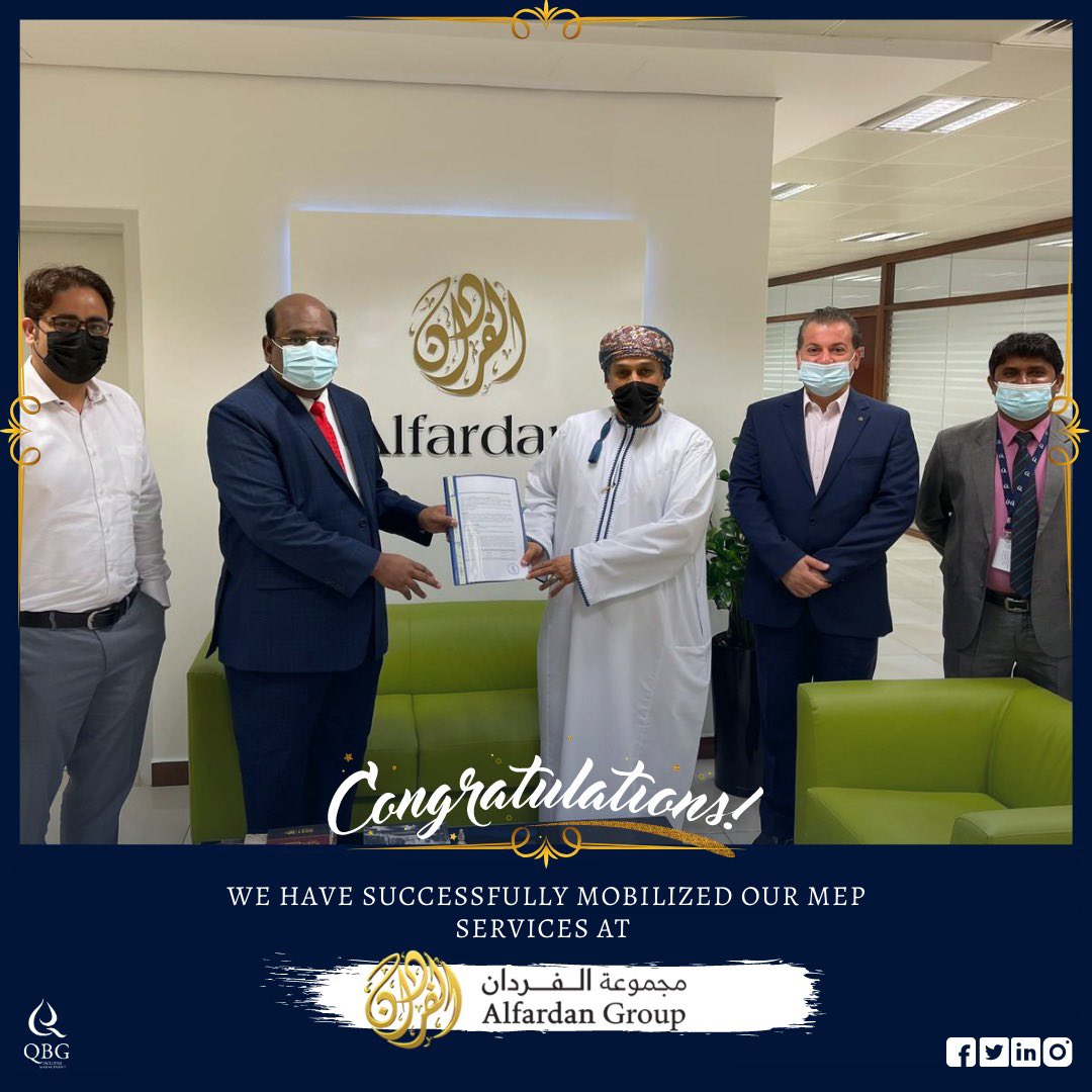 qbgllc's tweet photo. We have successfully mobilized our MEP services at Al Fardan Group. 👏🏻👏🏻🎊

#qbg #qbgoman #qbpom #qbguae #qbgdubai #mep #services #fm #mepservices #fmoman #fmdubai #alfardan #alfardangroup https://t.co/VUXPfnmu3B