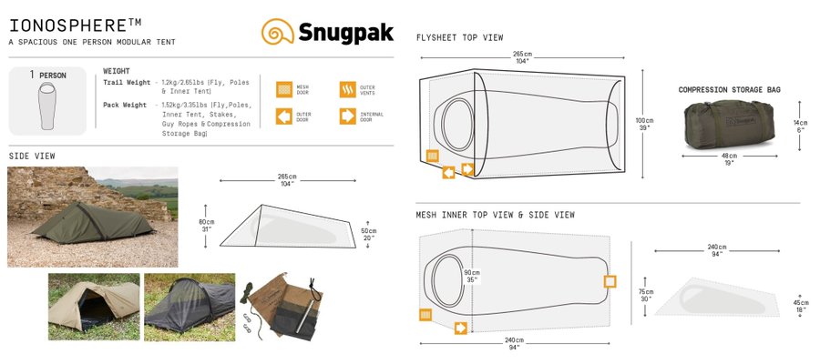 Snugpak テント Ionoshere(イオノスフィア)のご紹介 Snugpak テント Ionoshere(イオノスフィア)のご紹介