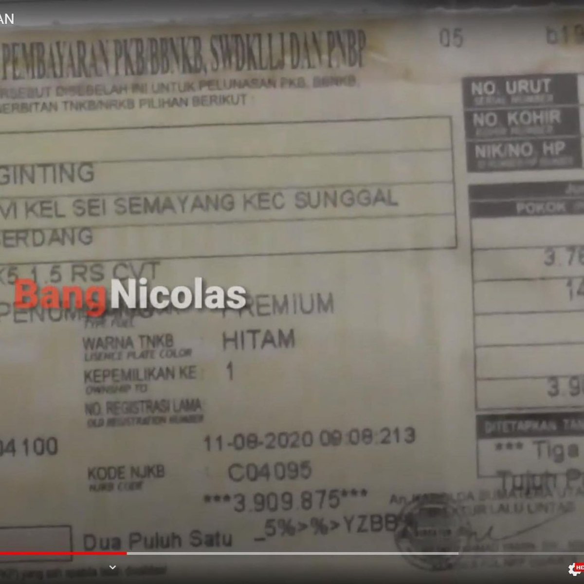 bennieduward's tweet photo. Pembayaran pajak dilakukan tanggal 11 Agustus 2020 pukul 9.08 AM.

Berdasarkan screenshoot Facebook Benni Eduward, sidak dimulai pada tanggal 11 Agustus 2020 pukul 7 AM.

#Repost @palembangpeace
#savebenni
#korbanuuite
#benniedwardo
#bennieduward
#teamantipungli https://t.co/YfBQnBBkEK