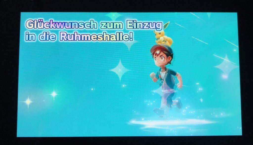 whiterabbitMUC's tweet photo. #Pokémon #LetsGoEvoli #NintendoSwitch 👉🏼 Durchgespielt! Was für eine wundervolle Reise durch Kanto! 🥺😭🥰 Start 10.02.21 Ende 11.04.2021 Spielzeit ~30h ✌🏼 Mein Evoli hat die Top4 gerockt! Danke!!! 🐰 Jetzt noch Mewtu fangen und den Pokédex vervollständigen! #151 🥰🥰🥰 https://t.co/TgJm35WDxE
