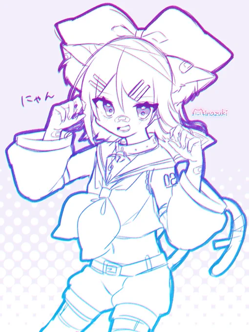 リンちゃんのラフ✍?✨
#鏡音リン 