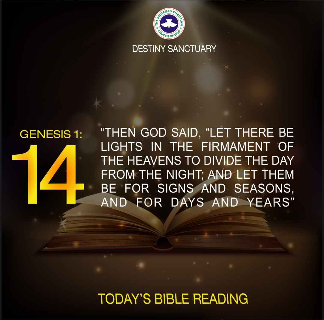 rccgdestiny's tweet photo. Bible Reading: GEN 1:14-16

#welcometochurch #sundayworship https://t.co/4WGOLWJ6JO