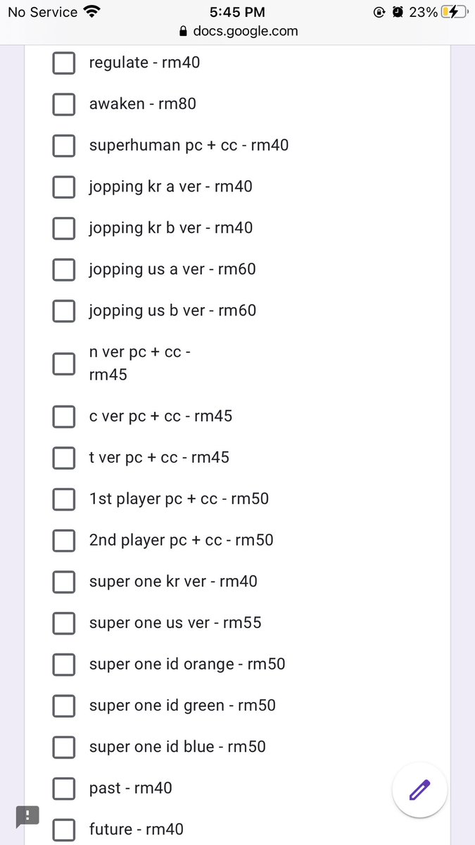 mark pc price list & how the form will look like:- mark at 9.45pmp/s: these are only 1/2 of mark pcs that will be up for sale, another 1/2 will be up for sale probably next weekend