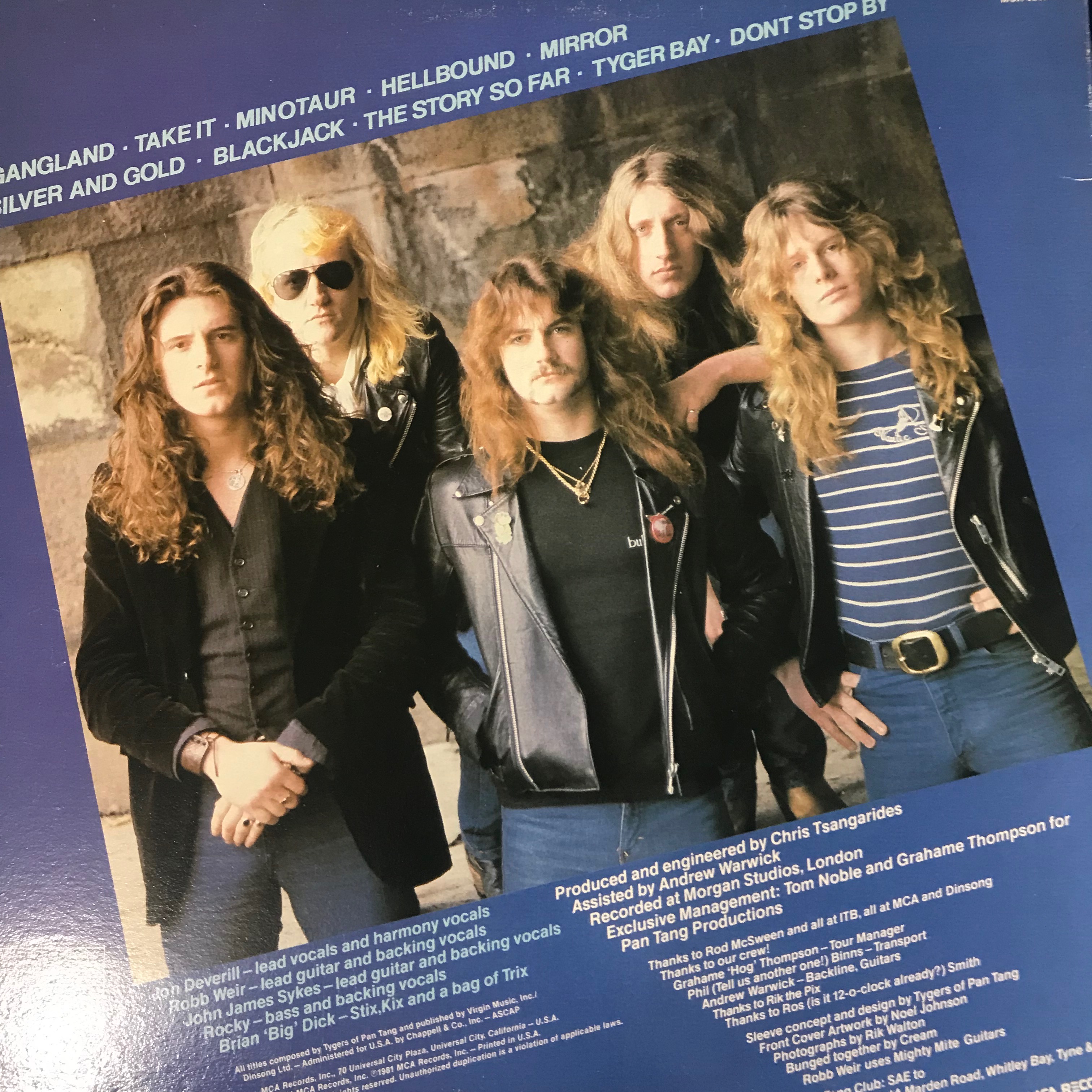 【殿】John Sykes With Tygers Of Pan Tang / Tygers Of Pan Tang JAPAN 1982 tour book HARD ROCK John Sykes