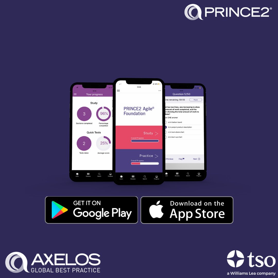 The #PRINCE2 #Agile app is a great way to study, learn and improve on the go. You'll get access to official exam content, exclusive discounts and offers plus a full glossary of terms. Great for exam revision!

Download it here: onelink.to/uy8t69 

#AgileProjectManagement